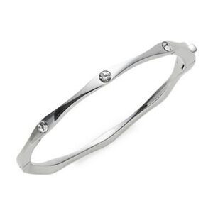 Kate Spade Heavy Metals Wave Bangle in Silver